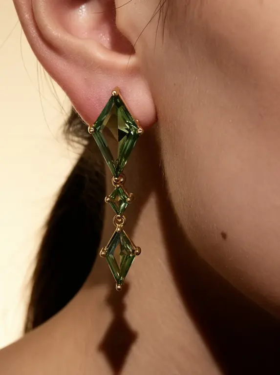 Brinco Prisma Verde
