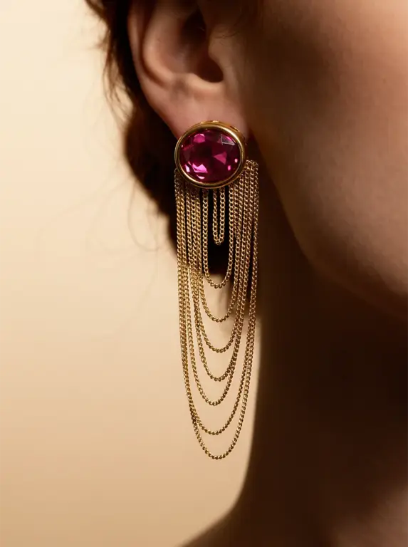 Brinco Celeste Rubino