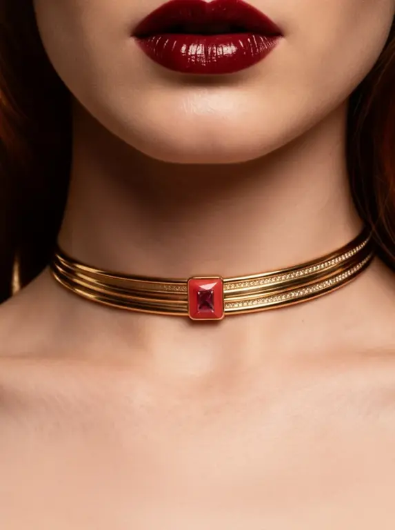 Choker Rubi Impérial