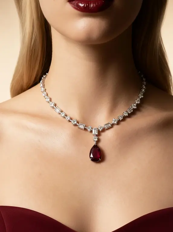 Colar Rubi Majesté
